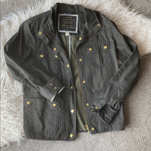 SALE Jcrew classic olive field jacket, size M - Picture 1 of 2